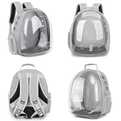 Pet Backpack Carrier,Bubble Backpack Cat Carrier,Pets and Small Dogs,Space Capsule Pet Carrier for Traveling, Walking, Hiking and Outdoor Activities (Gray) - color: Gray