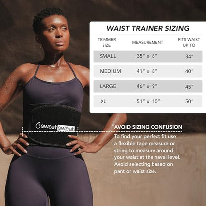 Sports Research Sweet Sweat Waist Trimmer 'Eco Series' - Made w/Yulex Technology · Eco Friendly · Neoprene Free - color: Eco Black, size: Medium
