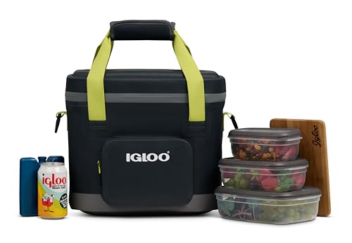 Igloo Trailmate Soft Sided Coolers | Portable Insulated Cooler Bag - color: 18-Can Jet Carbon
