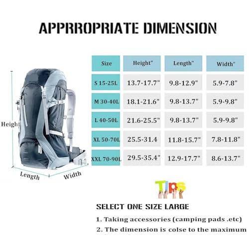 Waterproof Rain Cover for Backpacks, 12000mm Protection, with Non-Slip Buckle and Pouch - size: Large