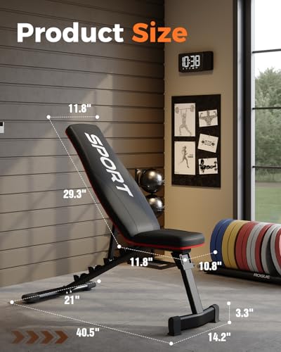 Garvee 8 in 1 Olympic Weight Bench Set with Leg Extension & Curl, Adjustable Bench Press Set with Rack, Preacher Curl Pad, Chest Fly，Lat Pulldown, Multi-Function Home Gym Strength Training Equipment