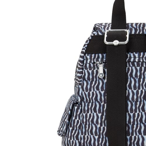 Kipling Women's City Pack Mini Backpack, Lightweight Versatile Daypack, Durable and Water-Resistant - color: Holiday Waves, size: 10.75''L x 11.5''H x 5.5''D