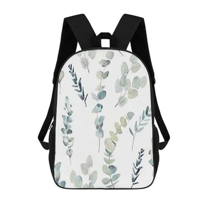 Travel Laptop Backpack Slim Durable Lightweight Back Pack Cute Eucalyptus Leaves Small Backpack For Women Men - color: Eucalyptus Leaves