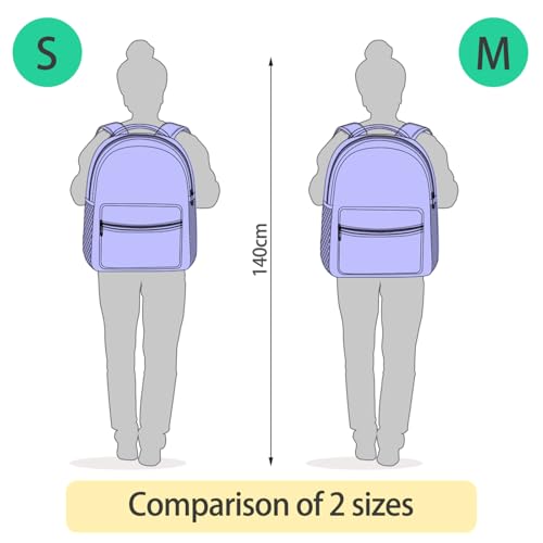 ALAZA Mushrooms Blue Backpack for Girls Boys Elementary School Bag - color: Blue, size: 15 L