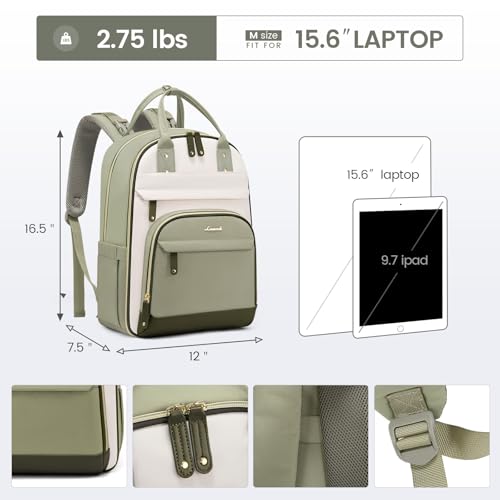 LOVEVOOK Diaper Bag Backpack, Baby Bag with Changing Pad, Large Diaper Backpack Boy Girl, Waterproof Baby Registry Bag for Mom Dad with Stroller Buckles, Light Green-beige-olive Green - color: Light Green-beige-olive Green