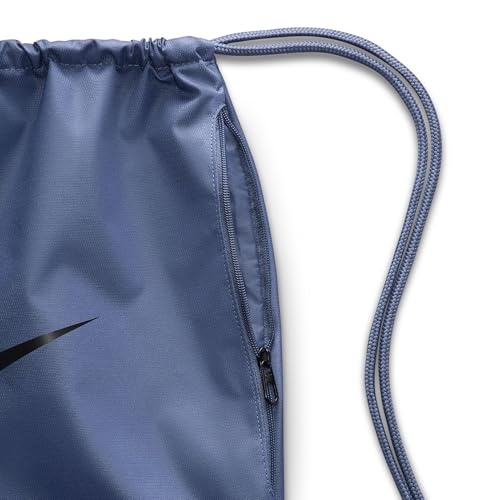 Nike Unisex Adult Gameday Brasilia X Drawstring Bag Backpack (18L) | Mens and Womens - color: Diffused Blue/Black/Black, size: One Size