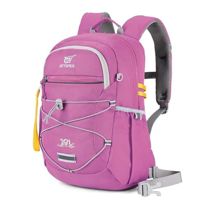 SKYSPER Kids Backpack 18L Children School Bag Child Boy Girl Pack Ages 4-8 for Traveling Day Trips Classes(Purple) - color: Purple, size: Medium