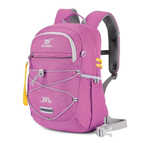 SKYSPER Kids Backpack 18L Children School Bag Child Boy Girl Pack Ages 4-8 for Traveling Day Trips Classes(Purple) - color: Purple, size: Medium