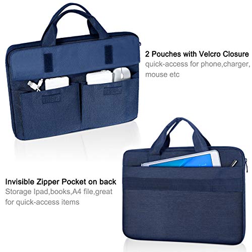 Landici Laptop Bag Case 15.6 Inch with Shoulder Strap, Slim Waterproof Computer Sleeve Cover Compatible with MacBook Pro 15/16, MacBook Air 15, 15-16 Inch HP Acer Dell Lenovo ASUS Laptop, Blue - color: Blue, size: 14-15.6 Inch