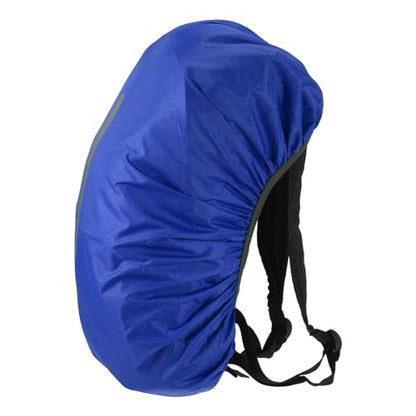 M METERXITY Backpack Rain Cover - Waterproof Lightweight Cover with Vertical Reflective Strap, Apply to Cycling/Hiking/Mountain Climbing (15-25L, XS, Navy Blue)