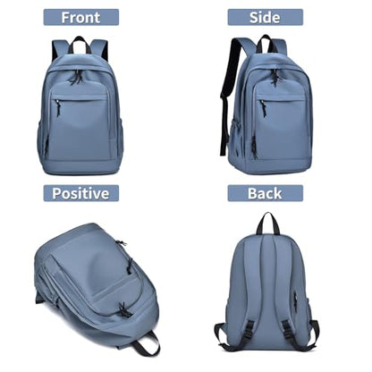 GAEKEAO Classical Basic Travel Backpack for Women Men,Casual Lightweight Bookbag Cute Daypack for College Work Everyday Blue - color: B03 Light Blue