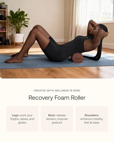 BetterMe Foam Roller for Muscle Recovery – High Density Exercise Roller for Back &Legs – Deep Tissue Massage Roller for Tension, Relief & Stretching (Raspberry Pink) - color: Raspberry Pink