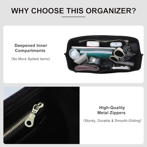 Purse Organizer Insert Compatible with Longchamp Le Pliage Energy L Backpack, Black/LB - color: Black, size: L Backpack