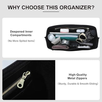 Purse Organizer Insert Compatible with Longchamp Le Pliage Energy L Backpack, Black/LB - color: Black, size: L Backpack
