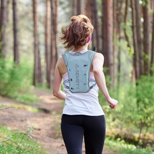 Running Hydration Vest 5L,Running Vest Pack with 1.5L Water Bladder,Lightweight Water Backpack for Hiking Running Cycling - color: Blue