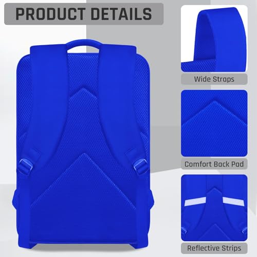 Gamer Backpack for Boys,School Boys Backpack for Kids Children Teens Elementary Middle High School,17" Large Capacity Student Bookbag & Multifunctional Video Game Travel Bag - color: Blue-backpack Only