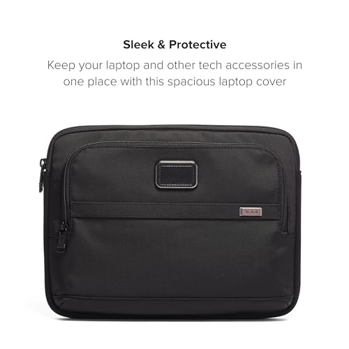 TUMI - Alpha Laptop Cover - Protective Computer Case for Business & Travel - Durable Computer Sleeve -Medium, Fits Up to 13" Laptop, Black