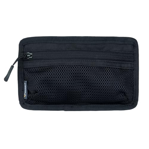 IDOGEAR Tactical Mesh Pouch Insert Modular Bag Compartment Utility Organizer Admin Pouch EDC Net Pocket with Hook Fasteners