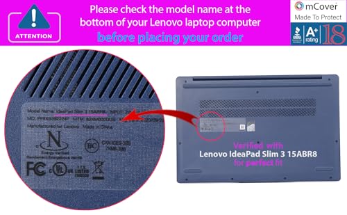 mCover Case Compatible ONLY for 2022-2024 15" Lenovo IdeaPad Slim 3 ｜ 3i 15ABR8 / 15AMN8 / 15IAH8 / 15IAN8 / 15IRH8 / 15IRU8 Windows Computers (NOT Fitting Any Other Lenovo Models)- Green - color: Green