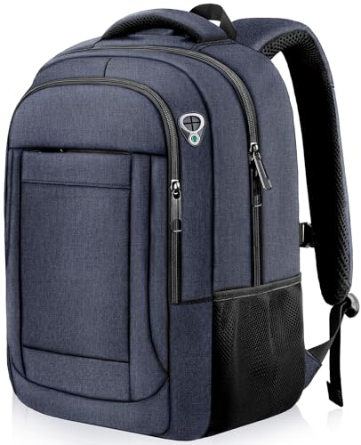 AREYTECO Laptop Backpack,18.4 Inch Extra Large Travel Backpack Airline Approved, Business Anti Theft Sturdy Work Computer College High School Backpack Bag Fits 18 Inch Notebook for Men Women, Blue - color: Blue, size: 18 Inch