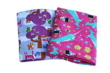 KinderMat + PBS Kids Friends Kit - 1.5" Thick Full Nap Mat and 2 Washable Covers - 47" x 22", Narwhal Expedition and Woodland Friends - Value Bundle Great for Daycare & Family Households - color: Narwhal Expedition + Woodland Friends Bundle 1.5 Inch