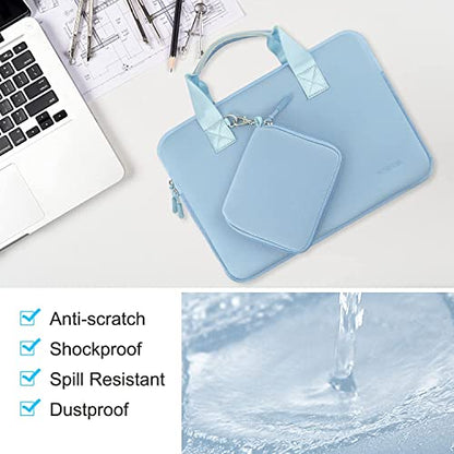 Hseok Laptop Sleeve 14 inch Case with Small Case, Compatible with MacBook Neo 14, MacBook Pro 14 M5/M4/M3/M2/M1, XPS 14 and Most 14 inch Notebooks, Neoprene Computer Handbag,SK01BL01 - color: Sk01bl01, size: 14"