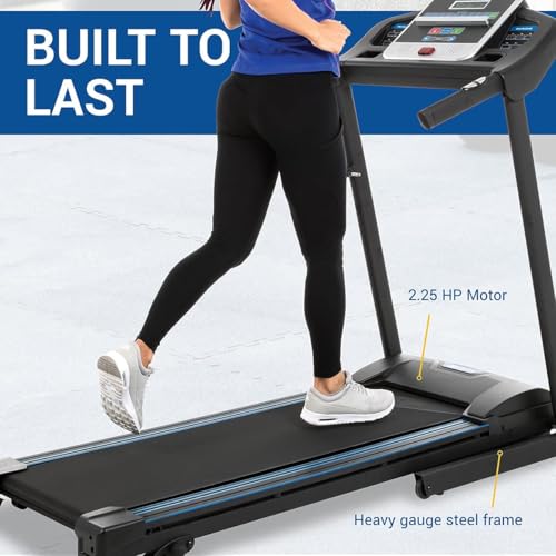 XTERRA Fitness Premium Folding Smart Treadmill, Compact Design, 250+ LB Weight Capacity, Powerful Motor, XTERRA+ Fitness App Included with Purchase - style: TR150