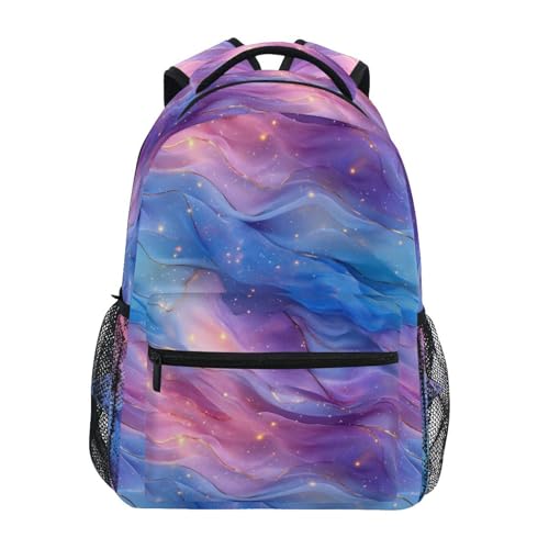 Cool Backpacks for Unisex Adult Waterproof Travel Laptop Backpack with Chest Strap Gift Men & Women Blue Purple - color: Multicolor14