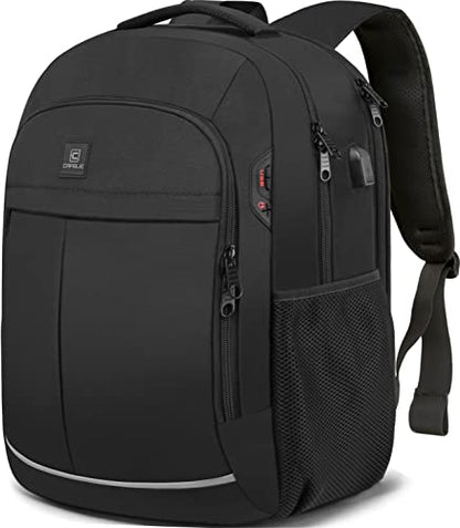 Backpack, Laptop Backpack, Carry on Backpack, Durable TSA Friendly Business Travel 17.3 Inch Laptop Backpack with USB Port, College School Bag Gift for Men Women Teens Bookbag, Black - color: 17.3 Inch-black