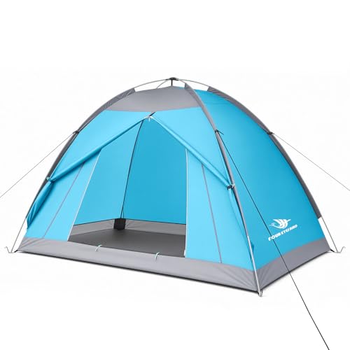 7.2 × 4 × 4 Feet Single Backpack Tent, Waterproof Camping and Hiking Tent can be Used by One Person, Light and Durable - color: Blue