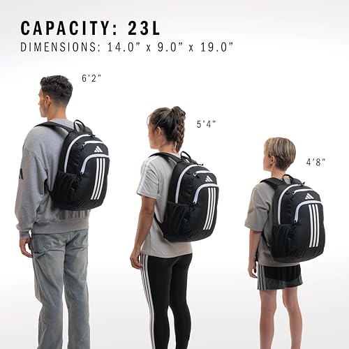 Originator Small Backpack for men and women, athletic book bag with laptop sleeve - color: Black/White