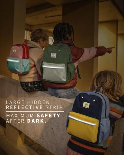 atgark Toddler Backpack for Boys 2-5: Preschool Kindergarten Backpack - 13" Daycare Backpack Fit A4 Folder - color: Broccoli, style: Ages 2-5 (13" H Fit A4 Folder)