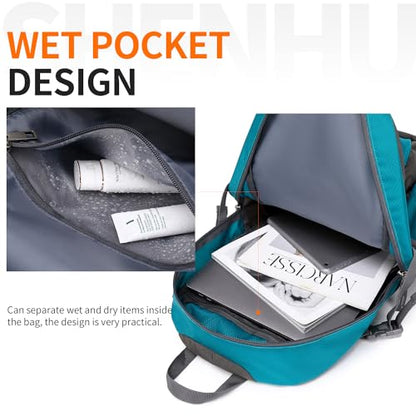 40L Hiking Backpack Lightweight Daypack Waterproof Travel Camping Backpack for Men Women Sport Packable - color: A5-green