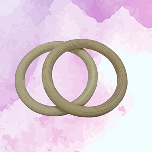 Wooden Gymnastics Rings Exercise Rings for Full Body Strength Training Durable Birch for Pullups Pushups Dips and Calisthenics Workouts