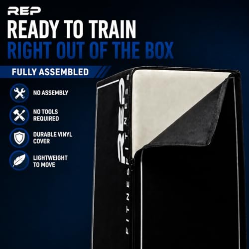 REP Soft Plyo Box | 3-in-1 Foam Jump Box | 3 Size Options 16", 20", 24" | Plyometric Training Platform | Home Gym Equipment | Non-Slip Step Block | Adjustable Workout Box | CrossFit Jump Tool - style: Large - 30/24/20 inch