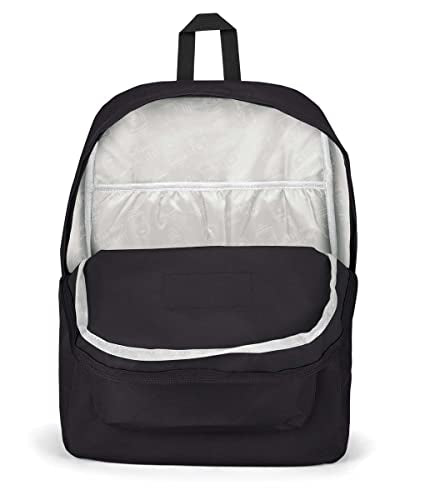 JanSport SuperBreak Plus Backpack with Padded 15-inch Laptop Sleeve and Integrated Bottle Pocket - Spacious and Durable Daypack for Work and Travel - Black - color: Black