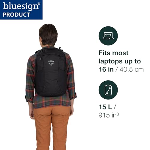 Osprey Farpoint Fairview Travel Daypack for Men and Women - Carry On Personal Item Backpack with Laptop Sleeve, Graphite Purple - color: Graphite Purple