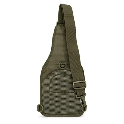 WOLF TACTICAL EDC Sling Bag - Concealed Carry Shoulder Bag for Range, Travel, Hiking, Outdoor Sports - color: Od Green