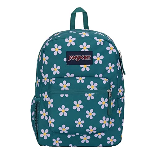 JanSport Cross Town Backpack 17" x 12.5" x 6" - Simple Bag for Everyone with 1 Main Compartment, Front Utility Pocket - Premium Class Accessories - Precious Petals - color: Precious Petals