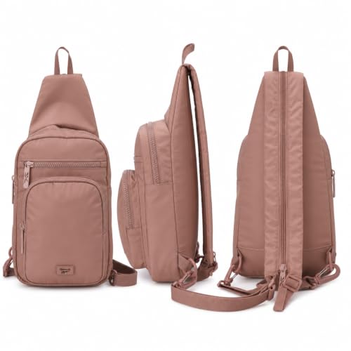 Reebok Unisex Crossbody Bag - Convertible Compact Durable Cross Body Bag for Women and Men - Gym and Travel Essentials, Size One Size, Cosmos Choco Malt - color: Cosmos Choco Malt