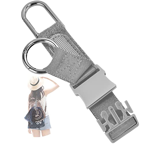 ZINZ Elastic Jacket Gripper Travel Strap with D-Ring Hooks and Buckle, Suitcase Straps Belts Travel Accessories, Makes Your Hands Free - color: Gray