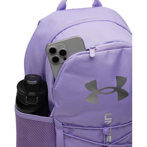 Under Armour Unisex Hustle Sport 6.0 Backpack, (538) Transparent / / Metallic Silver, One Size Fits Most - color: (538) Transparent / / Metallic Silver, size: One Size Fits Most
