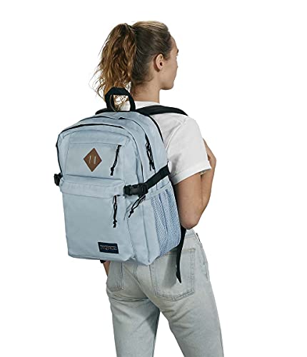 JanSport Main Campus Backpack - Travel or Work backpack w 15-Inch Laptop Sleeve and Dual Water Bottle Pockets, Blue Dusk - color: Blue Dusk