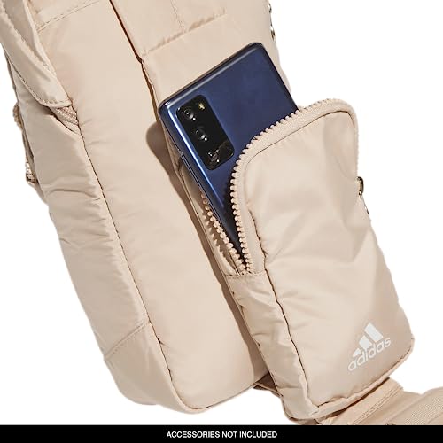 adidas Essentials Sling Small Crossbody Bag for Women and Men (5L), Magic Beige/Off White/Gilver/2.0, One Size - color: Magic Beige/Off White/Gilver/2.0