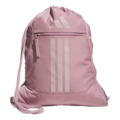 adidas Alliance Sackpack – Drawstring Backpack for Sports, Small Gym Bag - color: Magic Mauve Purple/Dual Lilac Purple/3