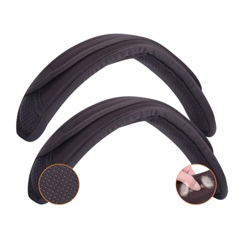 2 Pack Universal Shoulder Pads for Bags Non-Slip Thick Enhance The Comfort and Stability of Shoulder Bags,Messenger Bags,Backpacks and Belts-Perfect for Outdoor Sports Enthusiasts - color: Brown-2