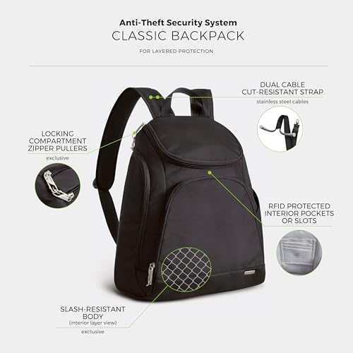 Travelon Anti-Theft Classic Backpack - color: Black