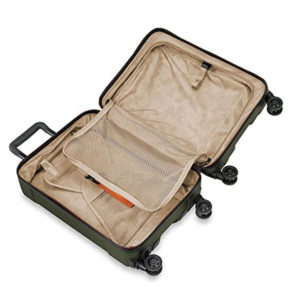 Briggs & Riley 22 Inch Carry-On Luggage with Wheels - Small Rolling Hard Shell Heavy Duty Suitcase with Front Laptop Compartment - 360 Spinner Wheels - Torq Collection - Hunter Green - color: Hunter, size: 22'"