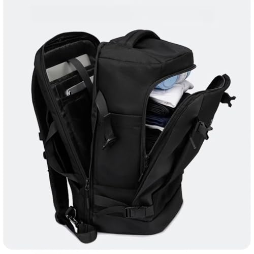 Kamlui Laptop Backpack for Men 17-inch Travel- Computer Case Laptop Bag Large Capacity Business Weekender Satchel Purse Fashion Black - color: Black-500