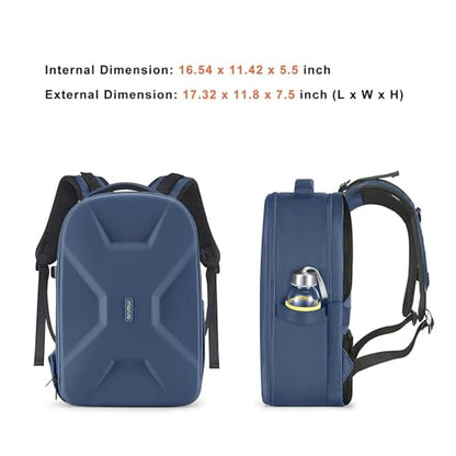 MOSISO Camera Backpack, DSLR/SLR/Mirrorless Photography Camera Bag 15-16 inch Waterproof Hardshell Case with Tripod Holder&Laptop Compartment Compatible with Canon/Nikon/Sony, Steel Blue - color: Steel Blue